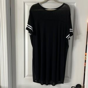 Black Mesh Sleeve Women's dress